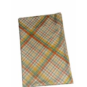 Vtg MCM Stripe Pillowcase Orange, Green & Yellow Tastemaker 1975 J.P. Stevens